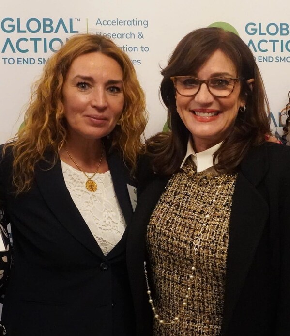 新任命的首席开发官natasha toropova （左）和global action执行董事会主席pam parizek （右）。 toropova在领先的非营利组织healthy initiatives六年后加入了global action。