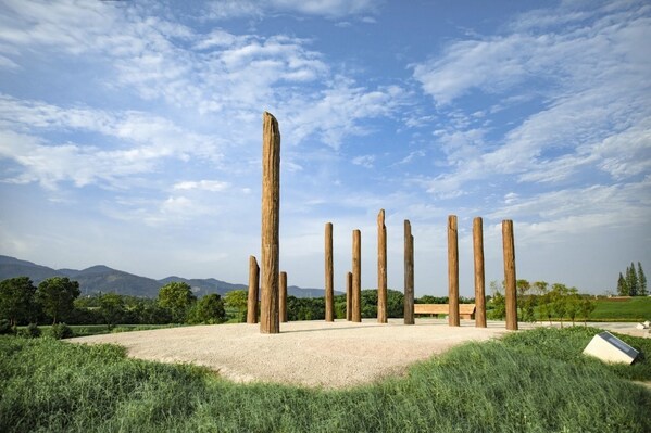 photo shows the mojiaoshan site at the archaeological ruins of liangzhu city park in hangzhou, capital city of east china's zhejiang province. (prnewsfoto/xinhua silk road)