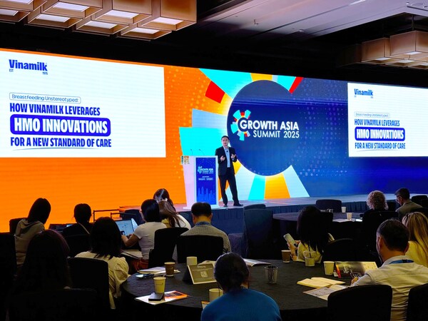 vinamilk首席营销官阮光智先生在growth asia峰会上分享vinamilk optimum产品中6种hmo的突破性成果